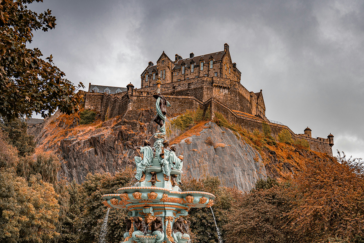 Edinburgh Castle in Autumn