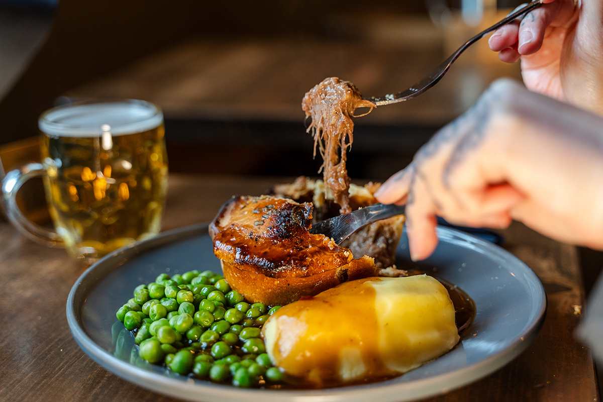 Scottish Pies dinner Edinburgh